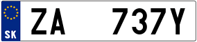 Trailer License Plate